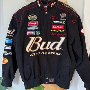 NASCAR Dale Jr. Chase Authentics Black Budweiser Racing Jacket